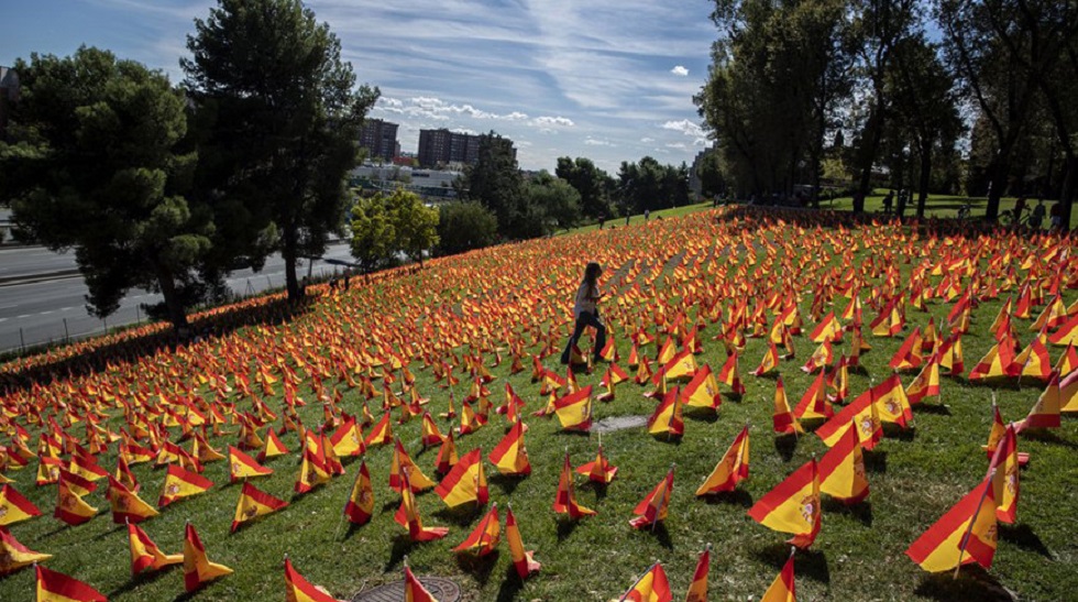 Волонтеры установили более 50 тысяч флагов в память о жертвах COVID-19