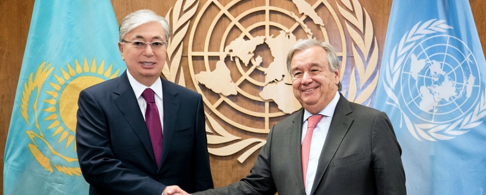 Президент Казахстана обратился к Генеральному секретарю ООН
