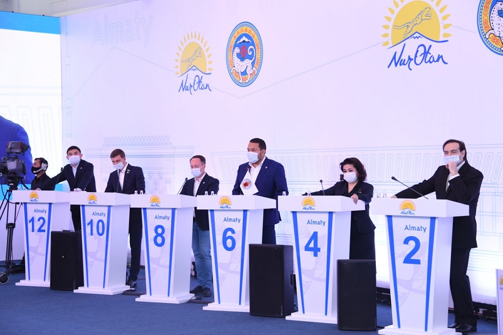 В Алматы сформирован партийный список кандидатов от Алматинского городского филиала партии «Nur Otan»