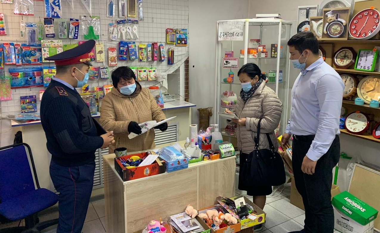 Усиленный контроль за соблюдением санитарно-эпидемиологических мер продолжается в Алматы