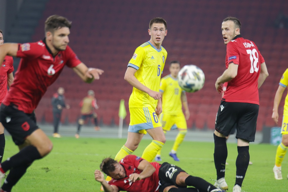 Футболист сборной Казахстана забил чудо-гол в ворота Албании