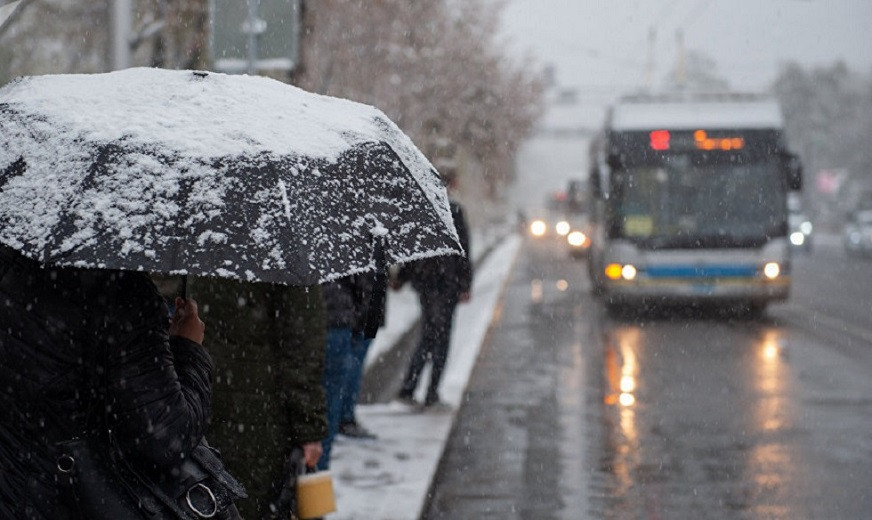 Синоптики предупреждают о выпадении снега в Алматы 