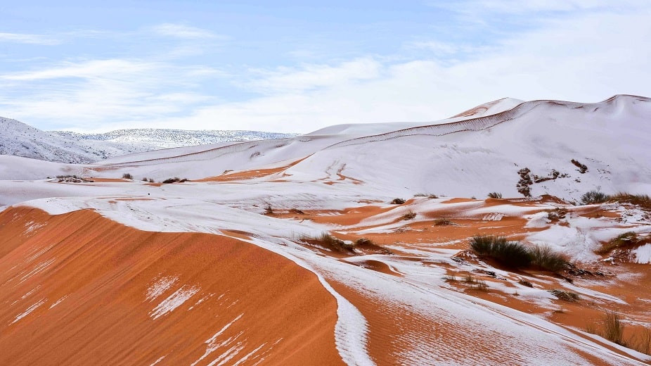 Снег в пустыне Сахара: впервые за 40 лет похолодало до -3 градусов