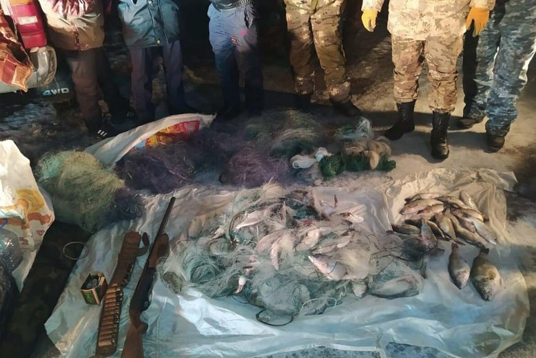 В Алматинской области задержали браконьера, перевозившего 50 кг краснокнижного окуня
