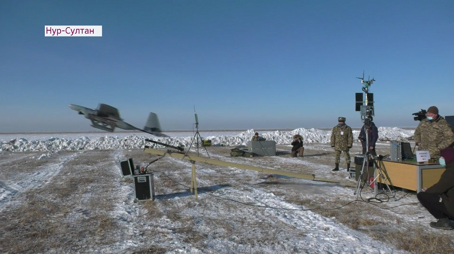 Первые полевые испытания военного беспилотного аппарата отечественного производства провели в Нур-Султане 