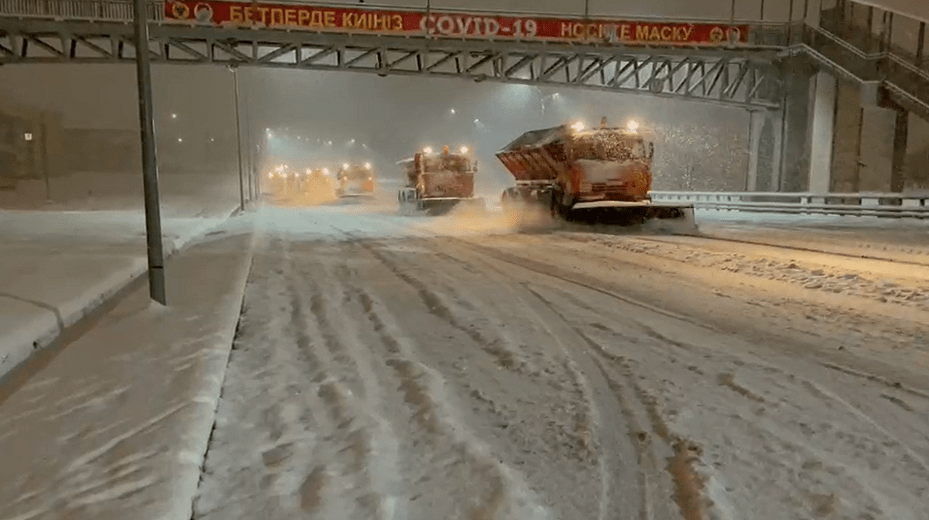 До 15 см снега выпало в Алматы