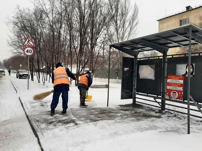 Информация по уборке снега в Алматы 14 марта 2021 года
