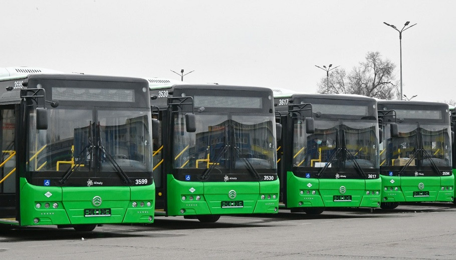 Алматының коммуналдық паркі газбен жүретін жаңа 37 автобуспен толықты