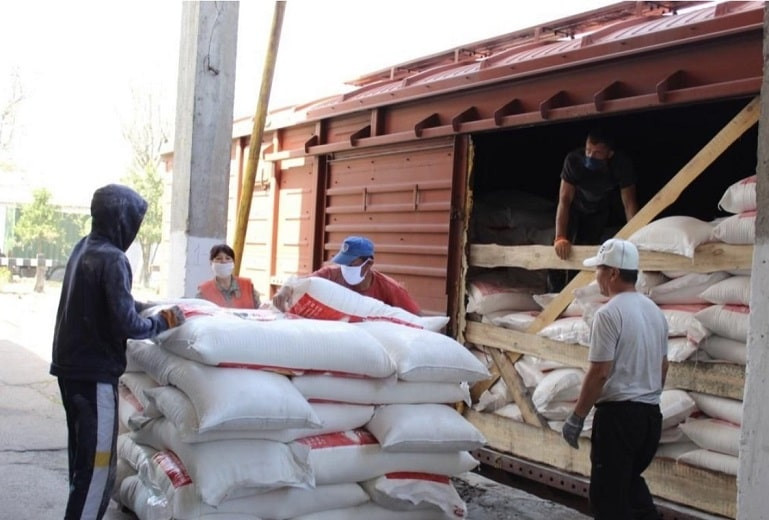 Помощь соседям: Казахстан отправит в Кыргызстан 10 тыс. тонн муки