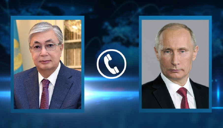 Президенты Казахстана и России поговорили по телефону 