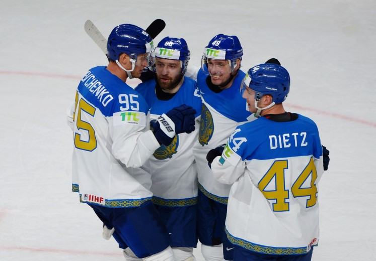 Хоккейден әлем чемпионатында Қазақстан құрамасы Латвияны ұтты