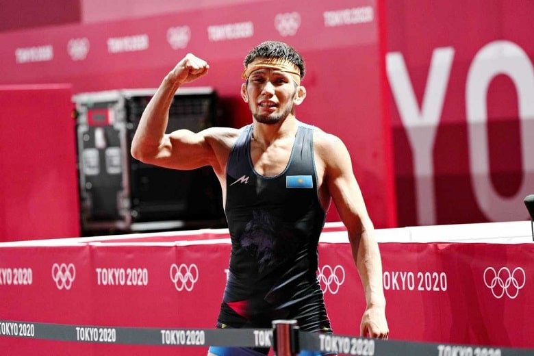 Токио 2020: шестую бронзу принес Казахстану борец вольного стиля Нурислам Санаев 