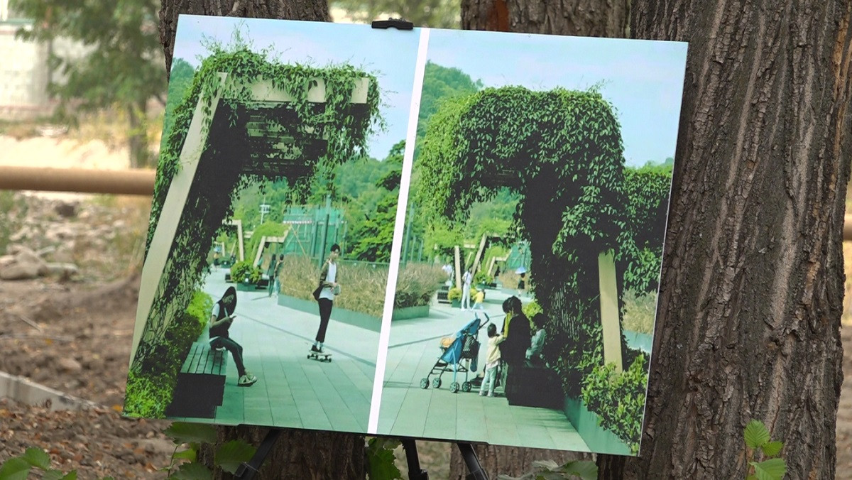 Есентай өзенінің жағасына ағаштан жасалған 800 метрлік жүргіншілер жолы салынды 