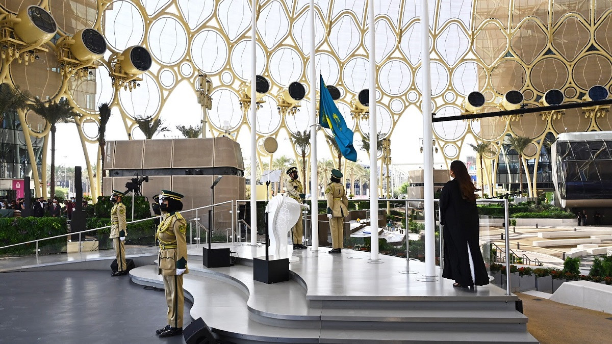 Флаг Казахстана подняли на EXPO-2020 в Дубае 
