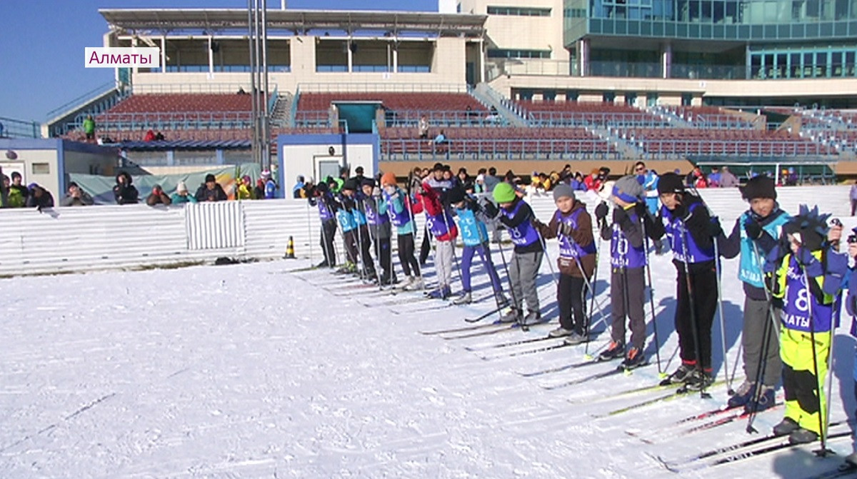 Соревнования юных лыжников состоялись в честь Первого Президента в Алматы 
