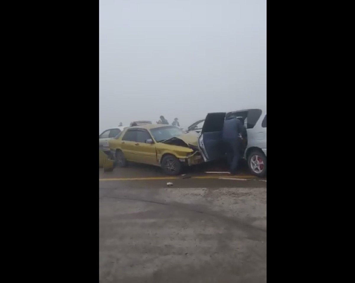 Массовое ДТП на трассе Алматы - Хоргос: 17 авто пострадали