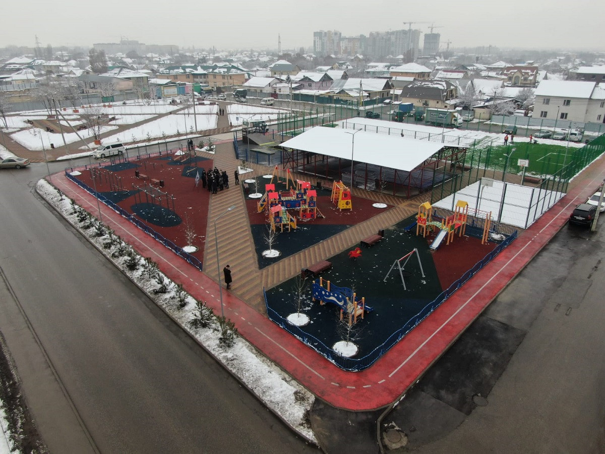 Новое общественное пространство открылось в Ауэзовском районе Алматы