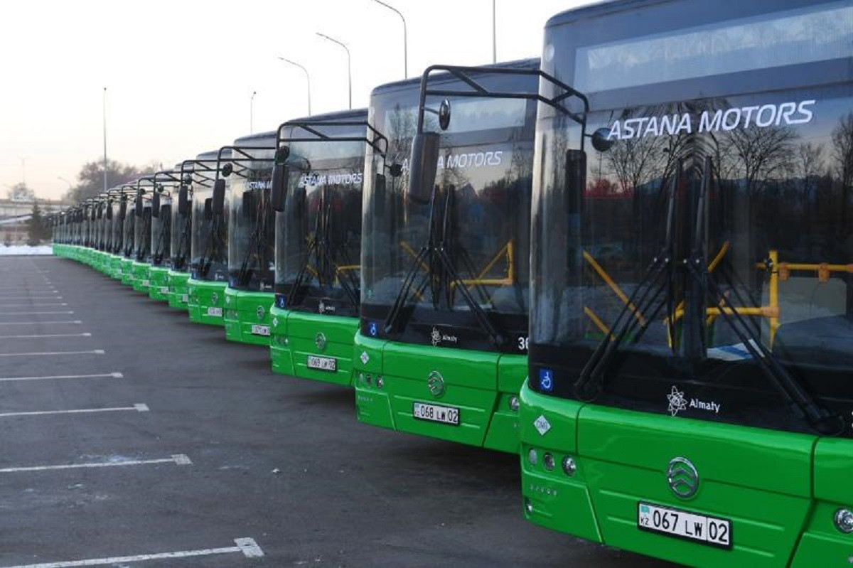 Новые автобусы выходят на маршрут №59 в Алматы