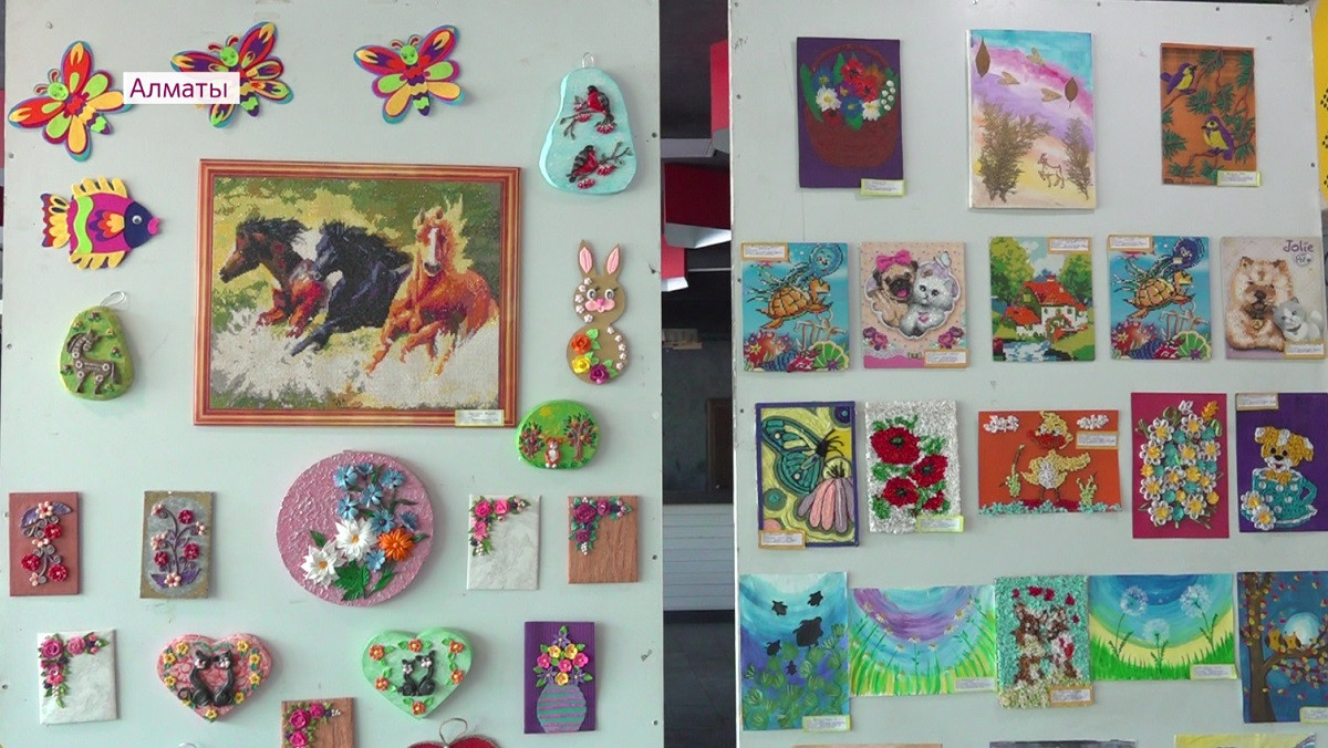 В Алматы открылась выставка творчества особенных детей