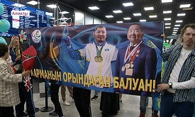 Алматылықтар Сурдлимпиада-2022 ойындарының жеңімпаздарын қарсы алды
