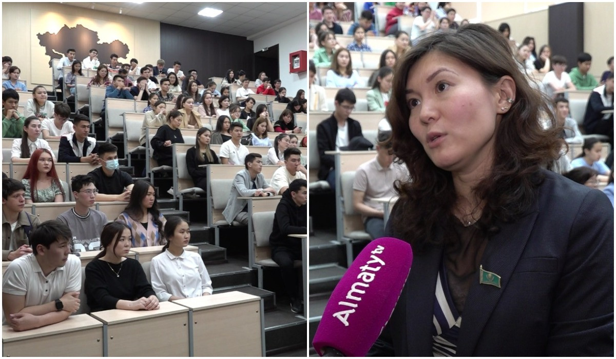 Открытый диалог на тему референдума провели депутаты маслихата со студентами Алматы 