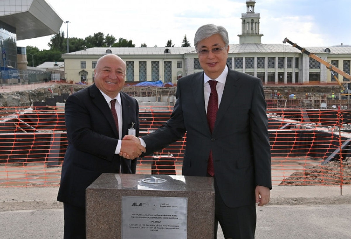 Токаев дал старт строительству нового международного терминала в аэропорту Алматы