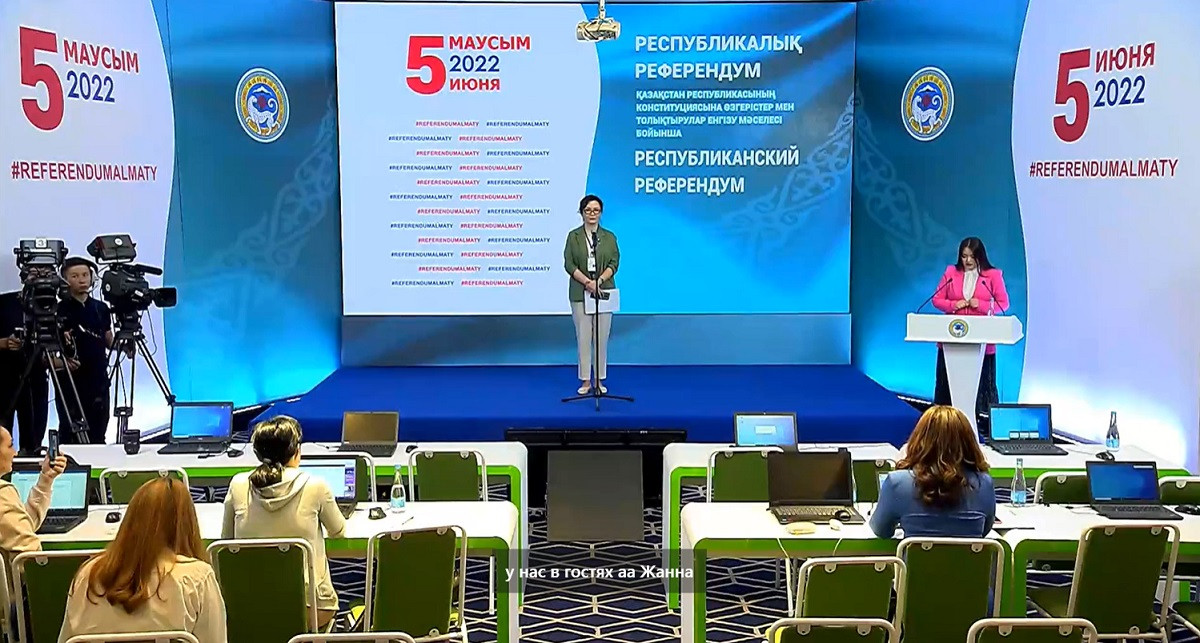 В Алматы прошел брифинг «О начале голосования алматинцев и работы участков референдума»