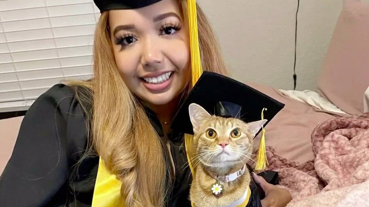 Ученье - свет: кошка вместе с хозяйкой окончила университет в США