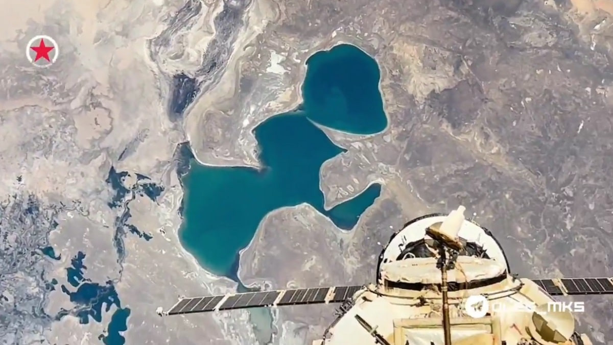 Космонавт с борта МКС показал, как сейчас выглядит Аральское море