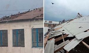 Три школы и десятки домов остались без крыш после сильного ветра в Акмолинской области