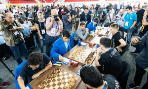Узбекские шахматисты лидируют во Всемирной олимпиаде