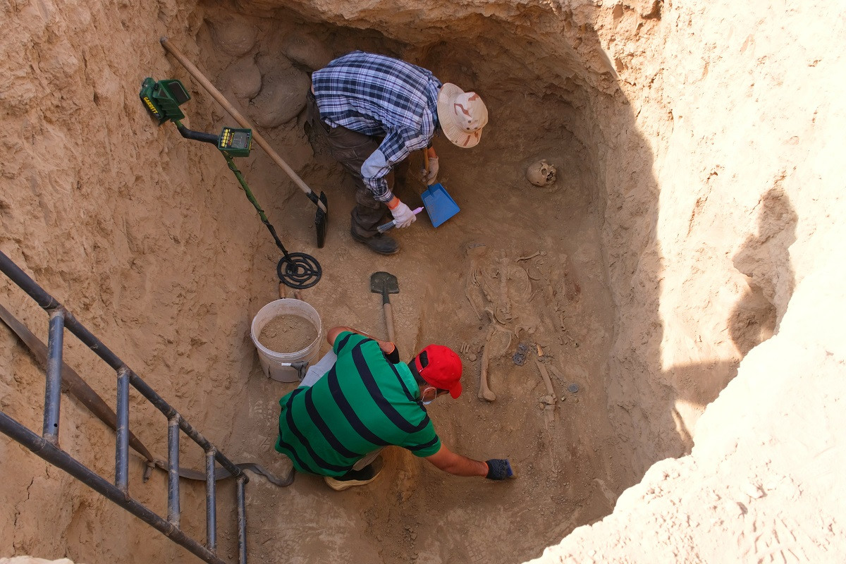 Захоронение воина сакской эпохи найдено при археологических раскопках в Алматы 