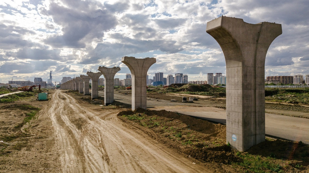 На каком этапе ведется строительство LRT в Астане