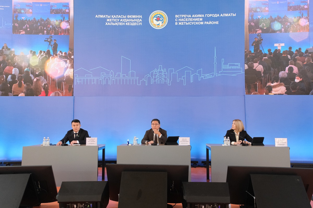 Какие вопросы обсуждались на встрече акима Алматы с жителями Жетысуского района
