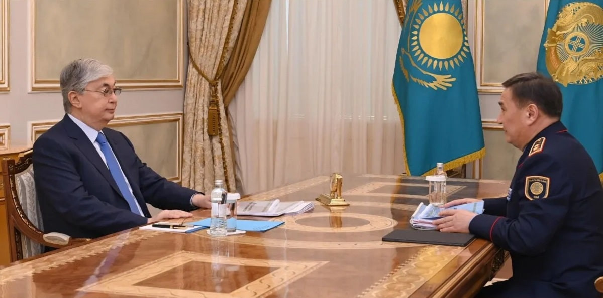 Министр внутренних дел Казахстана отчитался перед президентом