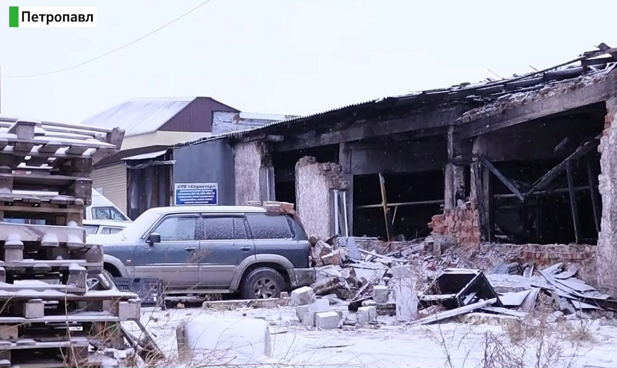 Взрыв произошел на СТО в Петропавловске