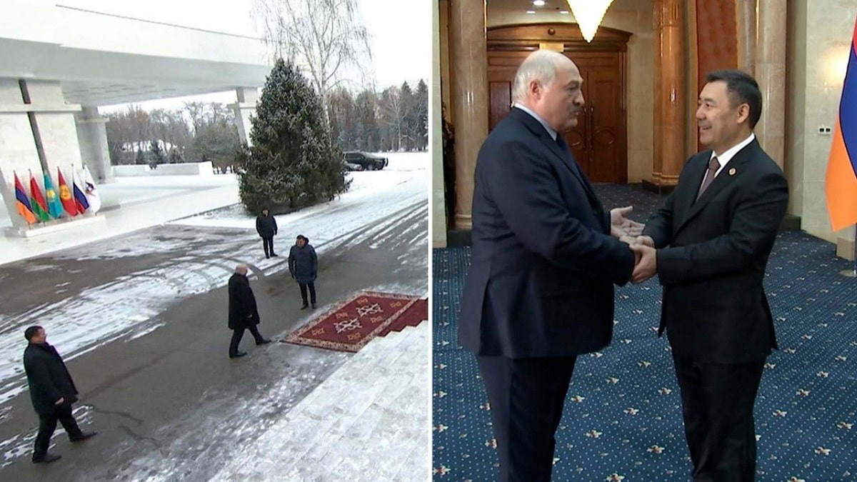 Mercedes заглох: Лукашенко пешком пришел на саммит ЕАЭС в Бишкеке