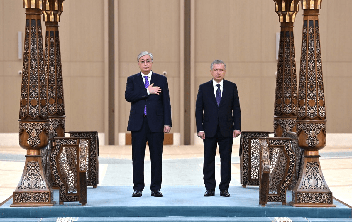 Президенты Казахстана и Узбекистана встретились в международном конгресс-центре в Ташкенте