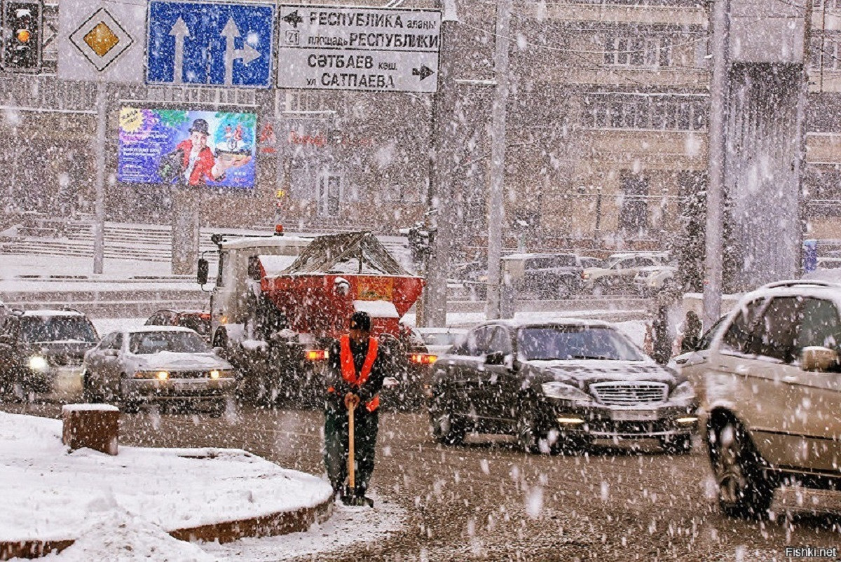 Алматинцев предупредили о сильном снегопаде и резком похолодании