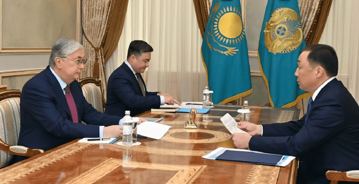 Токаев принял председателя правления АО «НК «Қазақстан темір жолы» Нурлана Сауранбаева