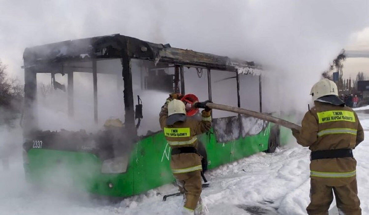 В акимате прокомментировали информацию о возгорании автобуса №131