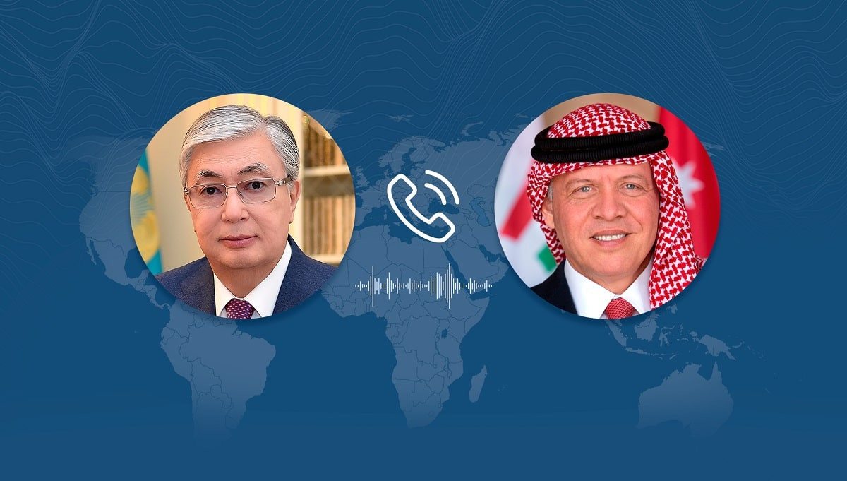 Президент Казахстана и Король Иордании провели телефонный разговор