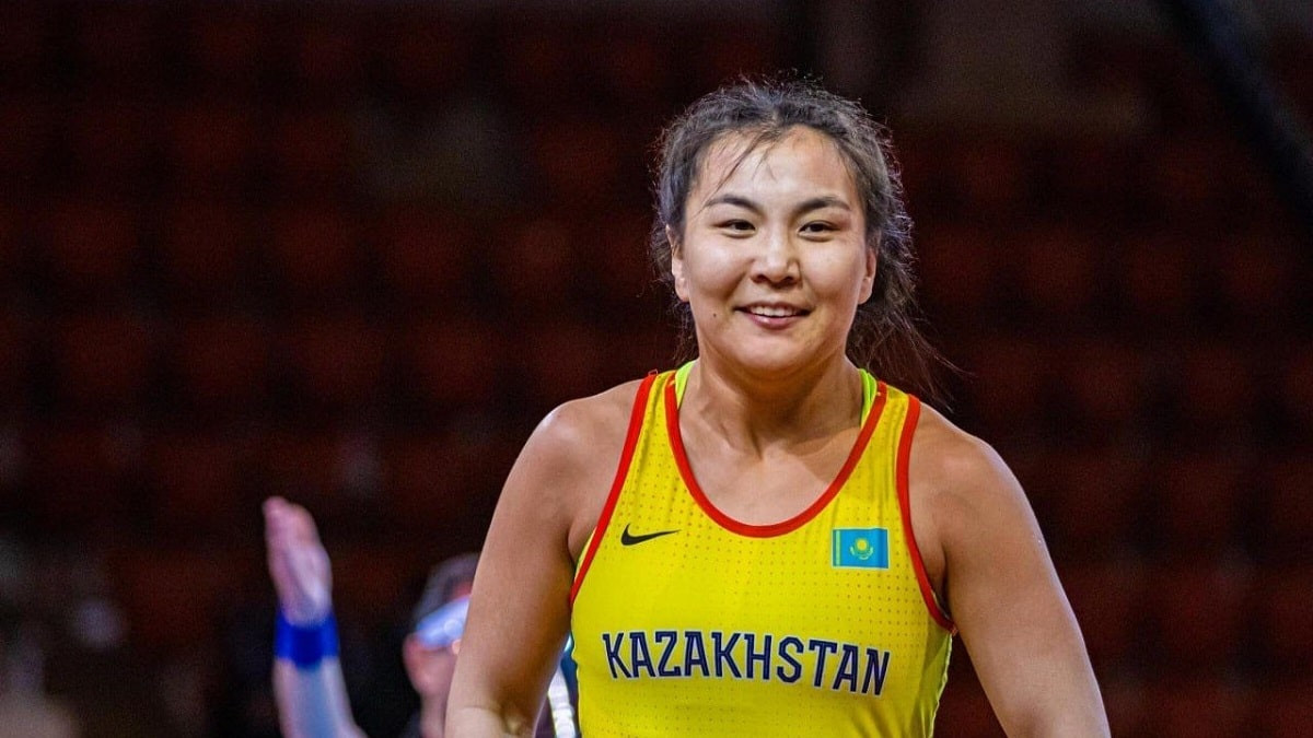 Казахстанская спортсменка стала чемпионкой Азии по женской борьбе
