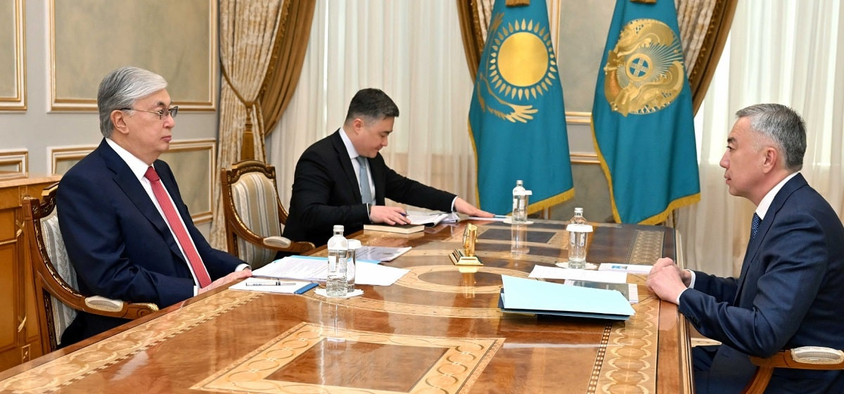 Касым-Жомарт Токаев принял министра торговли и интеграции Серика Жумангарина