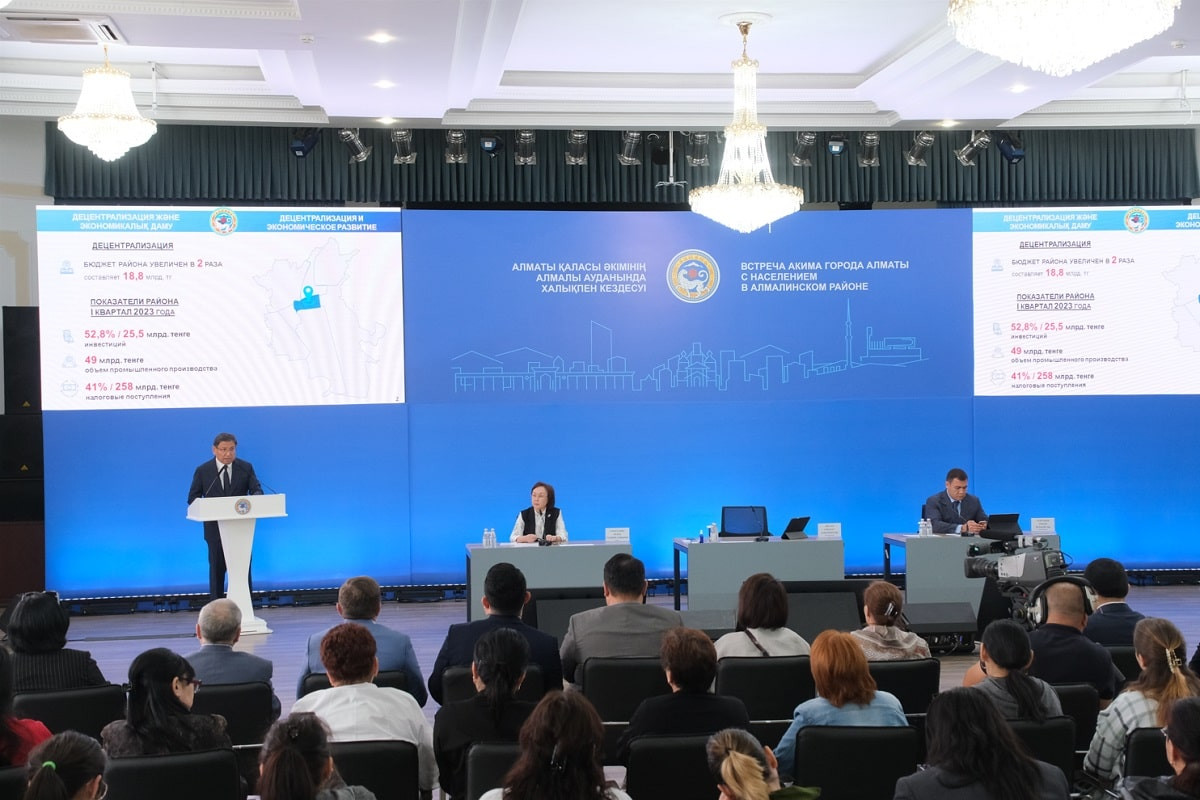 Какие вопросы обсуждались на встрече акима Алматы с жителями Алмалинского района