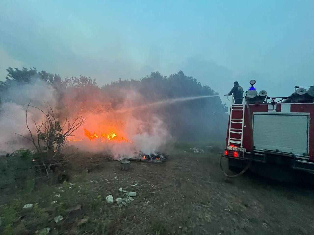 Пожар в области Абай: новый глава МЧС оценил ситуацию