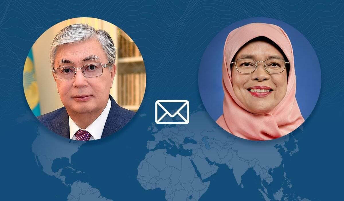 Глава государства направил поздравительную телеграмму Президенту Сингапура Халиме Якоб