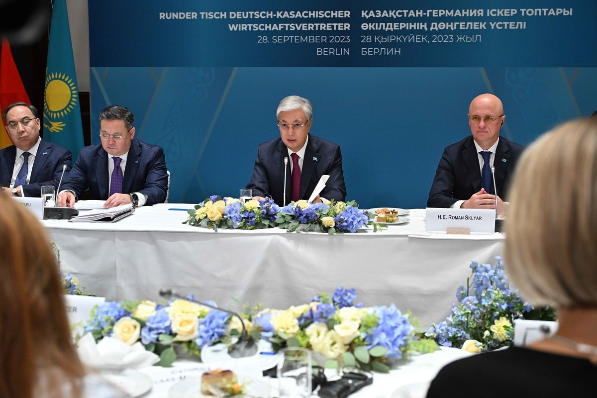 Президент Касым-Жомарт Токаев принял участие в «круглом столе» деловых кругов Казахстана и Германии
