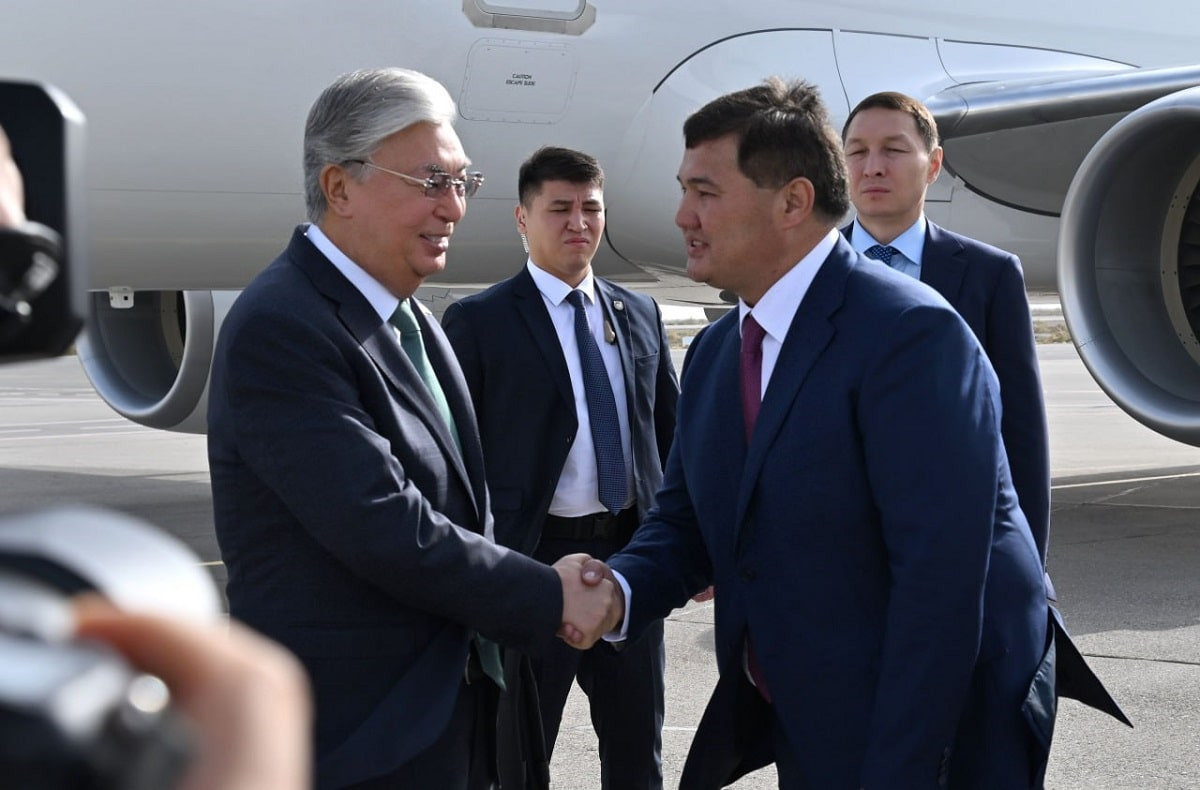 Касым-Жомарт Токаев прибыл с рабочим визитом в Кызылординскую область 