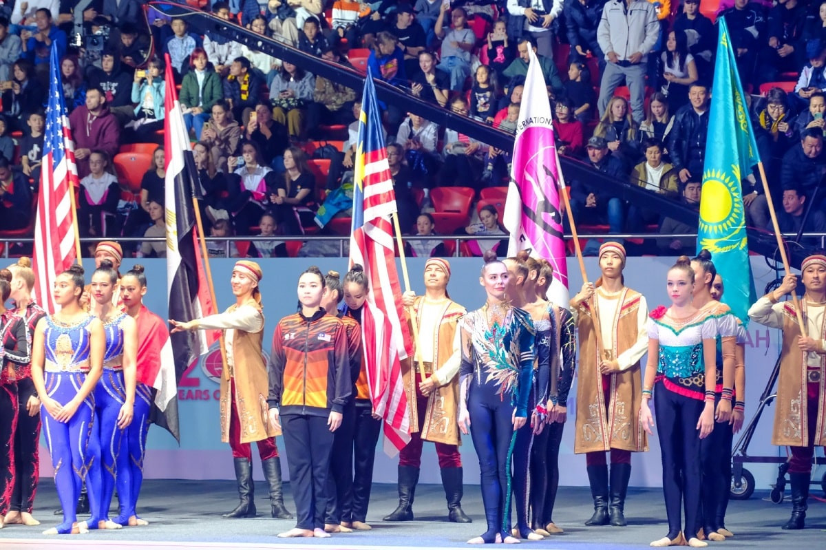 Алматыда эстетикалық топтық гимнастикадан әлем чемпионаты басталды